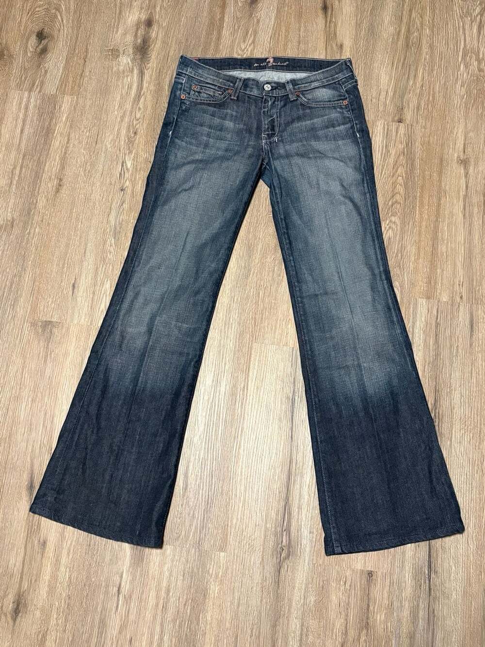 7 For All Mankind Flare Women’s Jeans Size 28 Blue Wash Denim